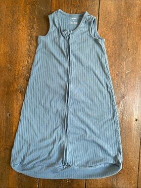 Carter's Ribbed Sleeveless Zipper Sleep Sack - Blue Gray